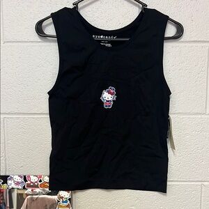 Hello Kitty Black Tank Top
